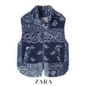 Zara kids Bandana Fleece Vest